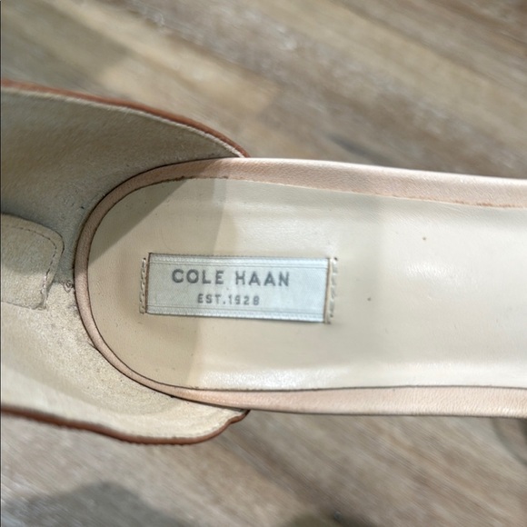 Cole Haan Tan and Cream Ankle-Strap Sandals - Picture 2 of 13
